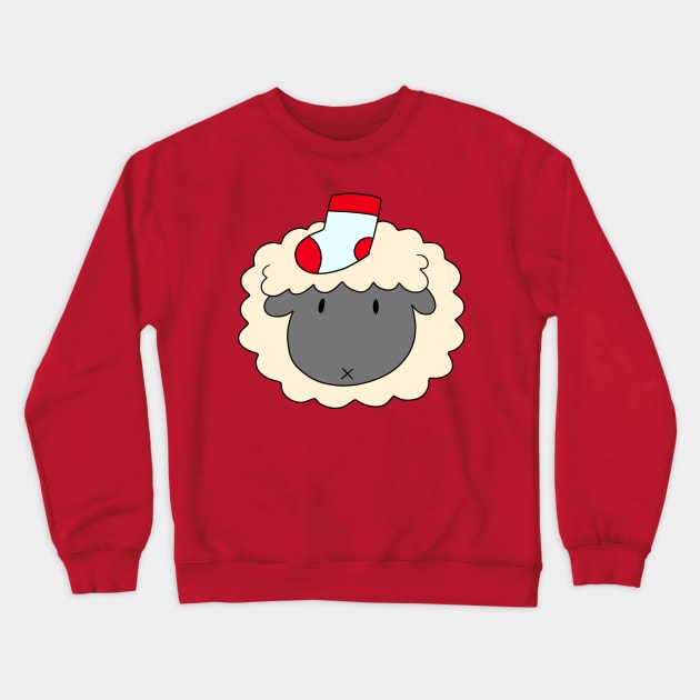 Sock Sheep Face Crewneck Sweatshirt by saradaboru